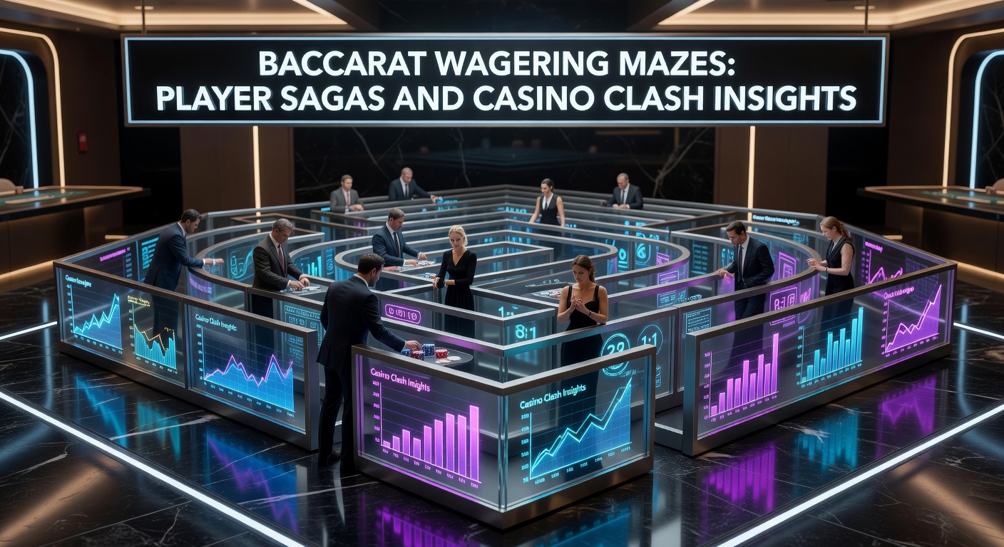 Vibrant baccarat table setup showing stacks of chips arranged in intricate betting patterns, evoking the complexity of wagering strategies