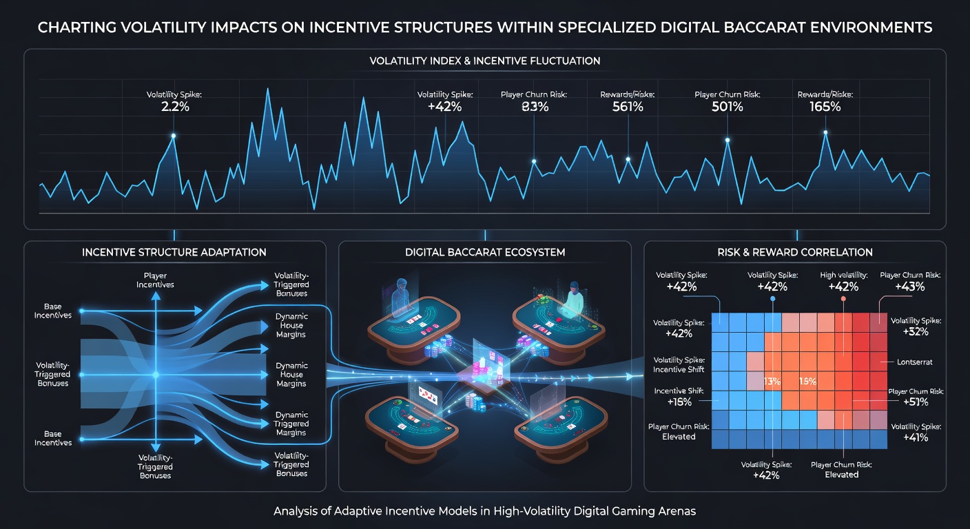 Analytics dashboard displaying incentive structure modifications linked to baccarat volatility data trends