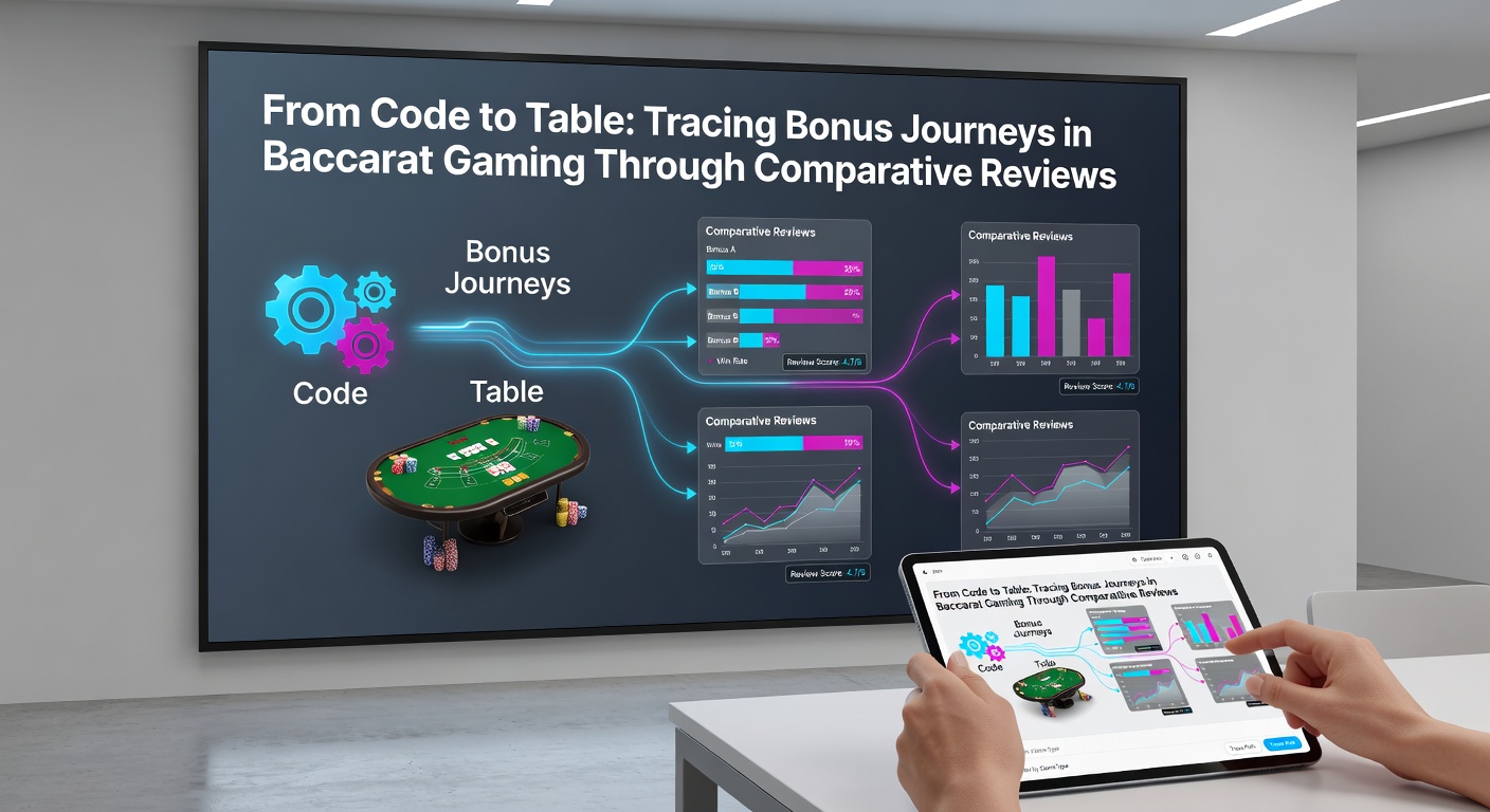 Baccarat table with digital overlay showing bonus progress tracking