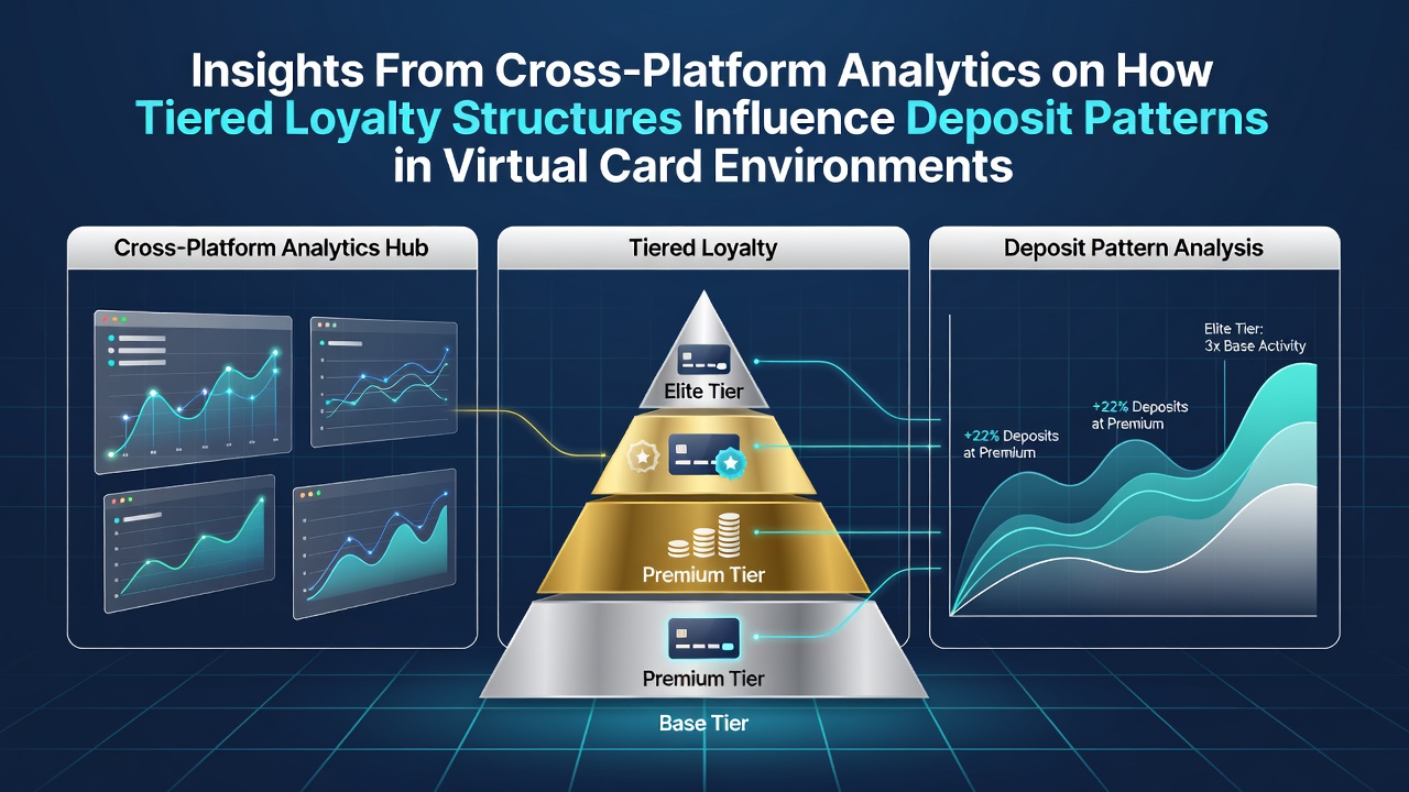 Cross-platform dashboard showing loyalty tier impacts on deposit trends in virtual card gaming environments