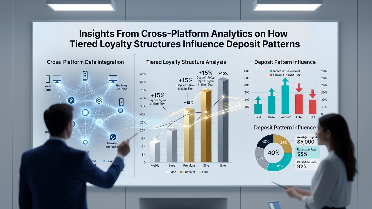Graph illustrating deposit frequency differences between loyalty tiers in virtual card environments