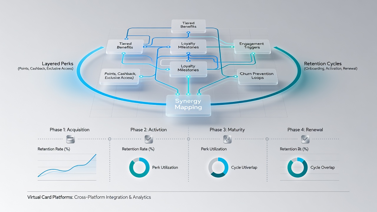Visualization of retention cycle stages aligned with perk activations