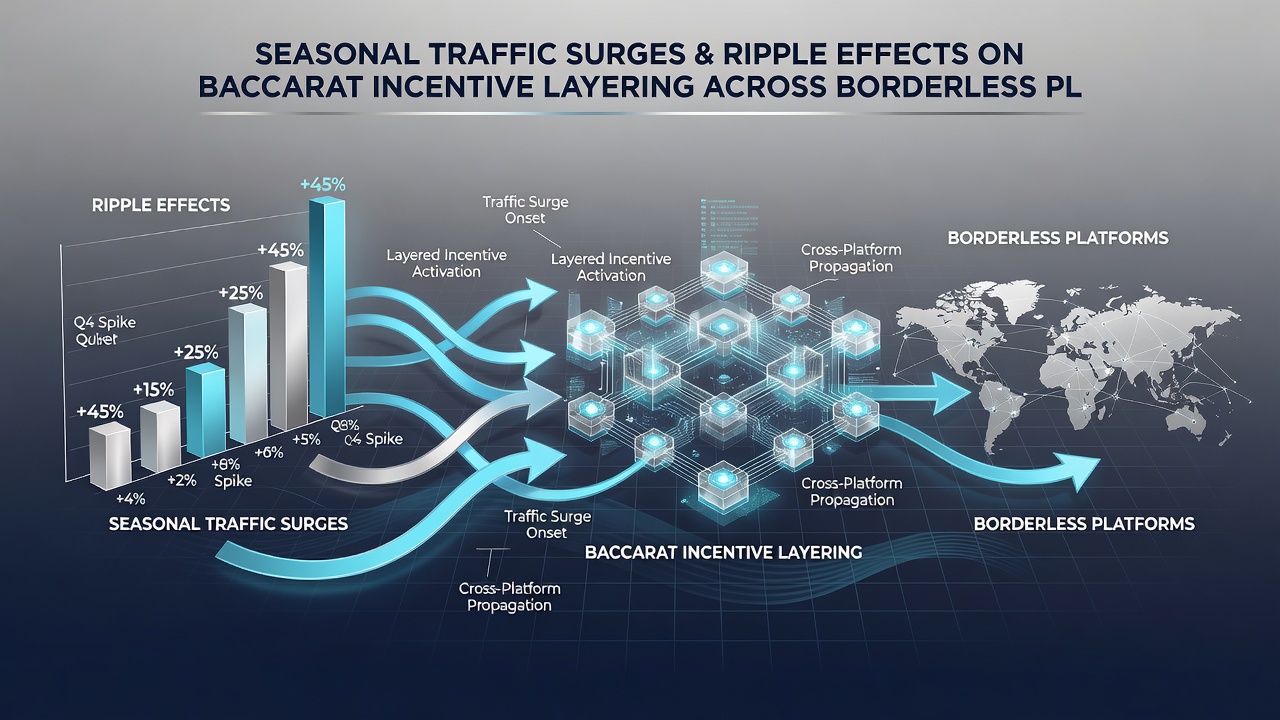 Baccarat incentive layering dashboard displaying seasonal adjustments to bonus structures and player activity metrics