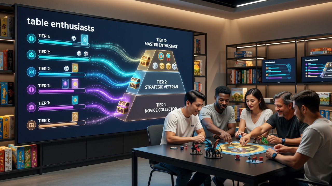 Tiered reward displays with animated feedback in digital card table interfaces